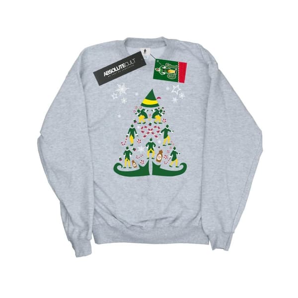 Elf Sweatshirt med julgran för kvinnor/damer