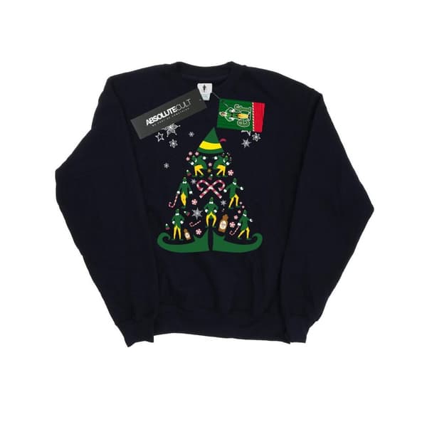 Elf Sweatshirt med julgran för kvinnor/damer