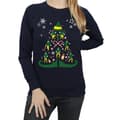 Miniatyrbild 4 av 5: Elf Sweatshirt med julgran för kvinnor/damer