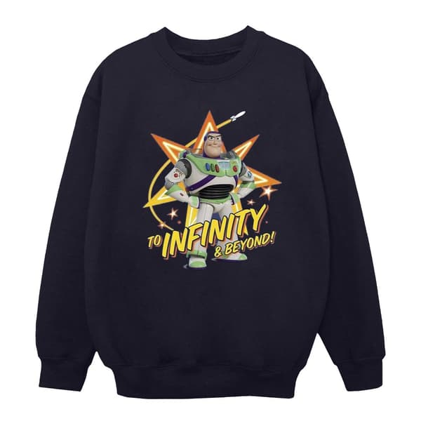 Disney Womens/Ladies Toy Story Buzz To Infinity Sweatshirt Navy Blue S