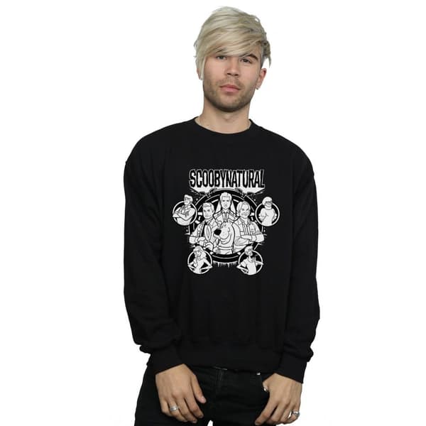 Scoobynatural Mens Mono Characters Sweatshirt
