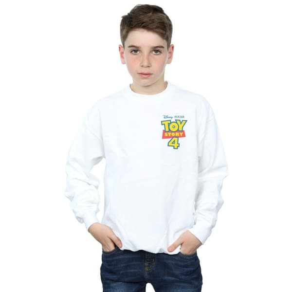 Disney Boys Toy Story 4 Logo Breast Print Sweatshirt