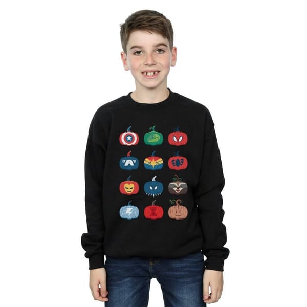 Marvel Boys Avengers Pumpkin Icons Sweatshirt