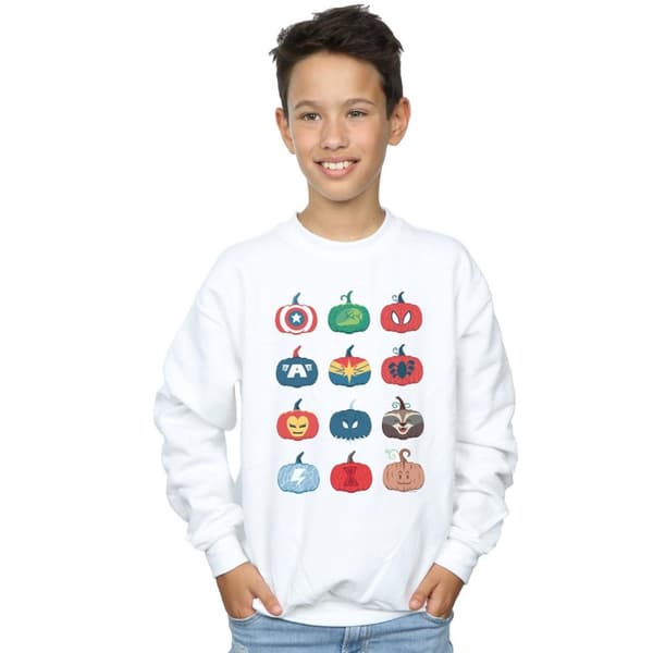 Marvel Boys Avengers Pumpkin Icons Sweatshirt