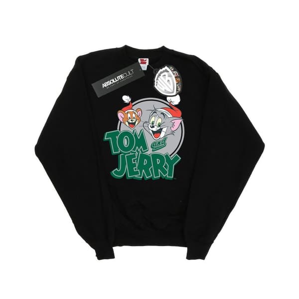 Tom And Jerry Sweatshirt med julhälsningar för flickor