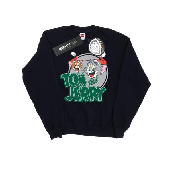 Tom And Jerry Sweatshirt med julhälsningar för flickor