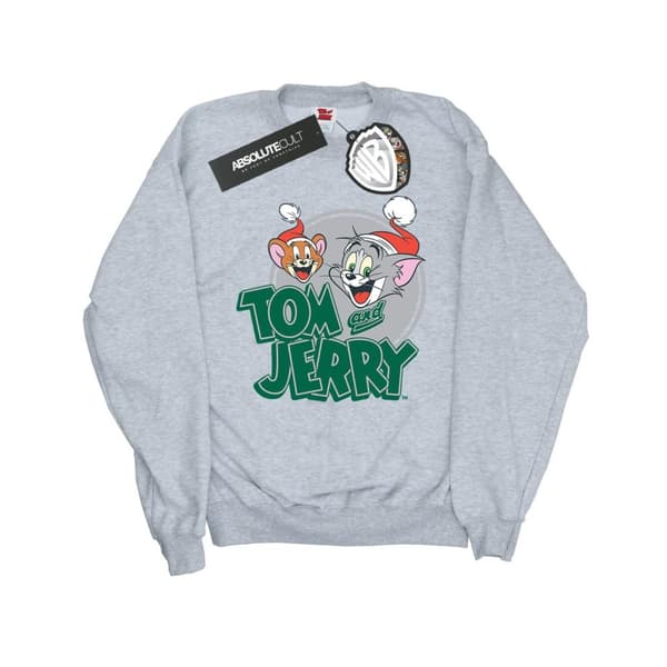 Tom And Jerry Sweatshirt med julhälsningar för flickor
