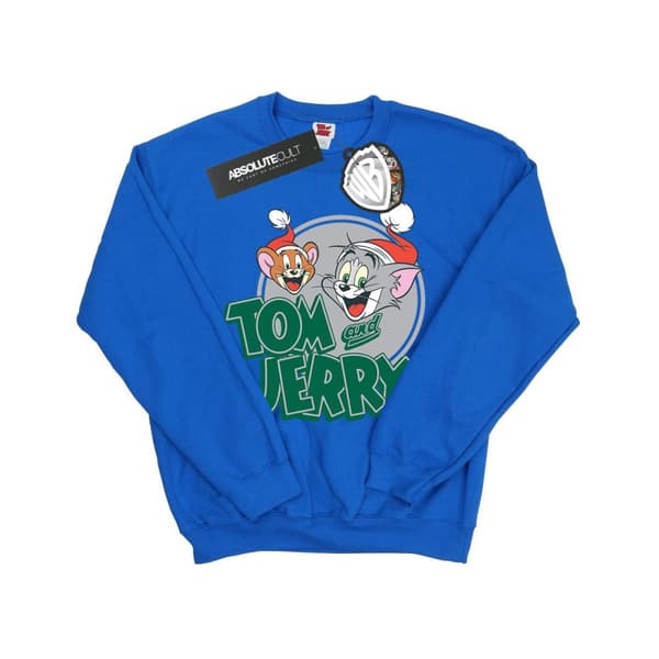 Tom And Jerry Sweatshirt med julhälsningar för flickor