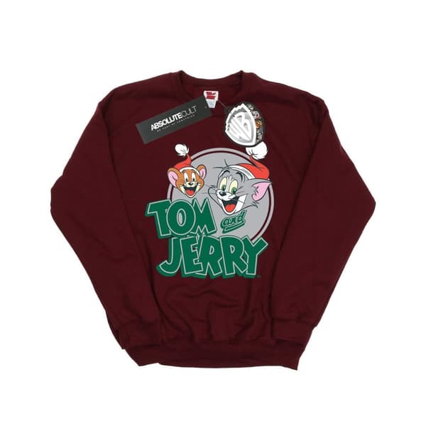 Tom And Jerry Sweatshirt med julhälsningar för flickor