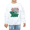 Miniatyrbild 3 av 5: Tom And Jerry Sweatshirt med julhälsningar för flickor