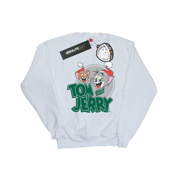 Tom And Jerry Sweatshirt med julhälsningar för flickor