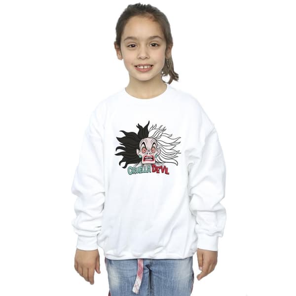 Disney Girls 101 Dalmatians Cruella De Vil Crazy Mum Sweatshirt