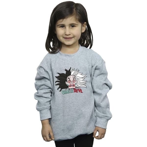 Disney Girls 101 Dalmatians Cruella De Vil Crazy Mum Sweatshirt