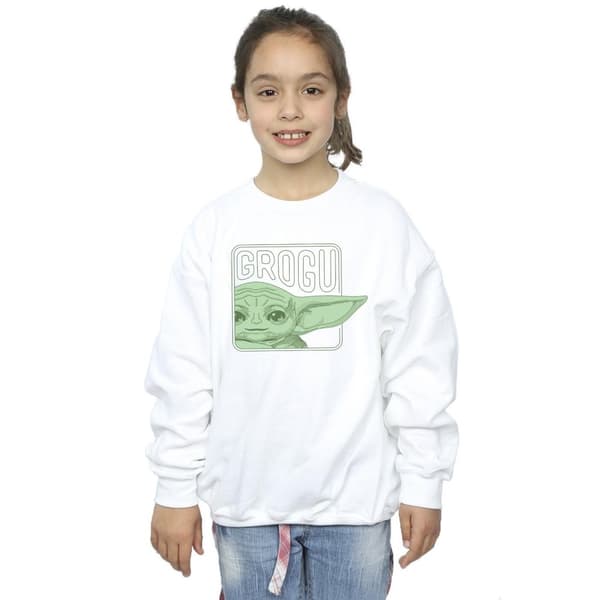 Star Wars Girls The Mandalorian Grogu Box Sweatshirt