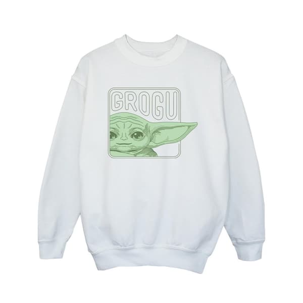 Star Wars Girls The Mandalorian Grogu Box Sweatshirt