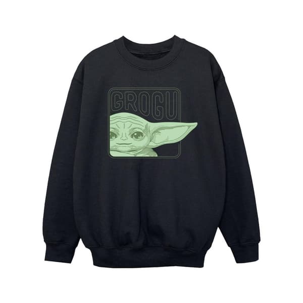 Star Wars Girls The Mandalorian Grogu Box Sweatshirt