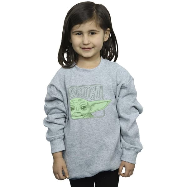 Star Wars Girls The Mandalorian Grogu Box Sweatshirt