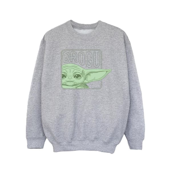 Star Wars Girls The Mandalorian Grogu Box Sweatshirt