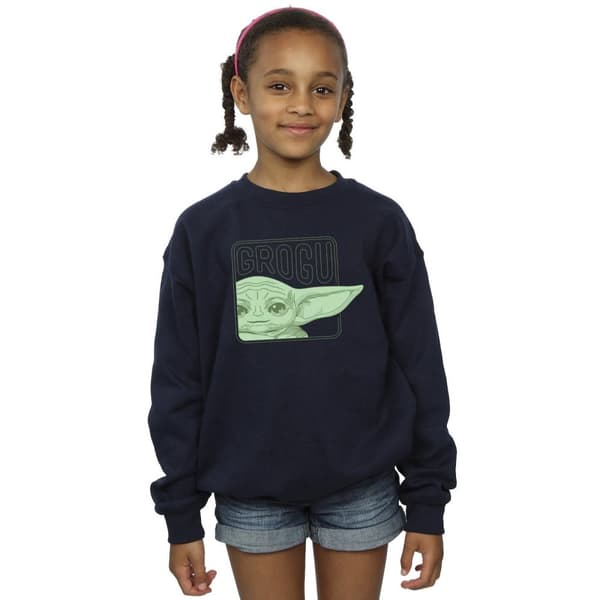 Star Wars Girls The Mandalorian Grogu Box Sweatshirt