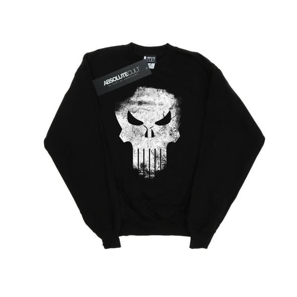 Marvel Mens The Punisher - Sweatshirt med disträ dödskalle