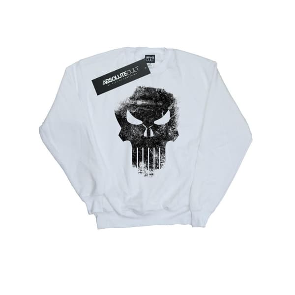 Marvel Mens The Punisher - Sweatshirt med disträ dödskalle