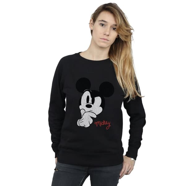 Disney Dam/Tjej - Musse Pigg - Sweatshirt med tryck i ponder