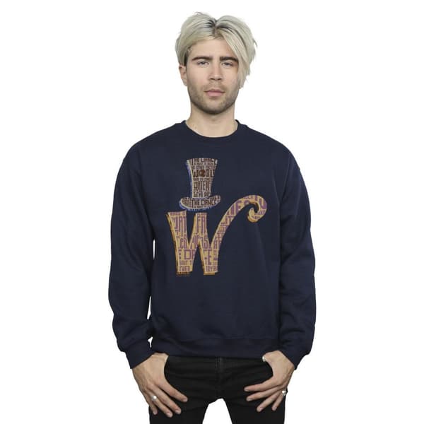 Willy Wonka Mens W Logo Hat Sweatshirt