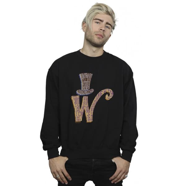 Willy Wonka Mens W Logo Hat Sweatshirt