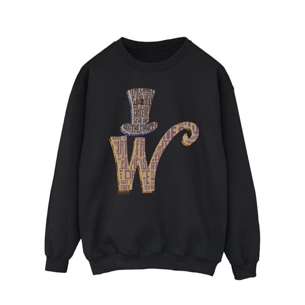 Willy Wonka Mens W Logo Hat Sweatshirt
