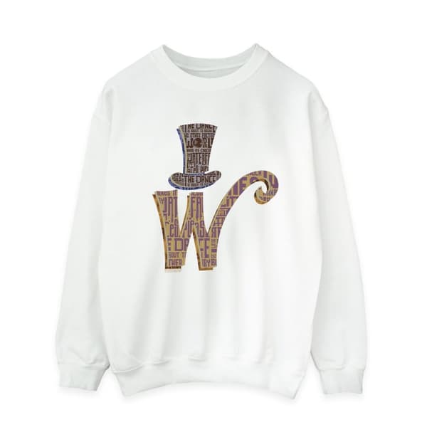 Willy Wonka Mens W Logo Hat Sweatshirt