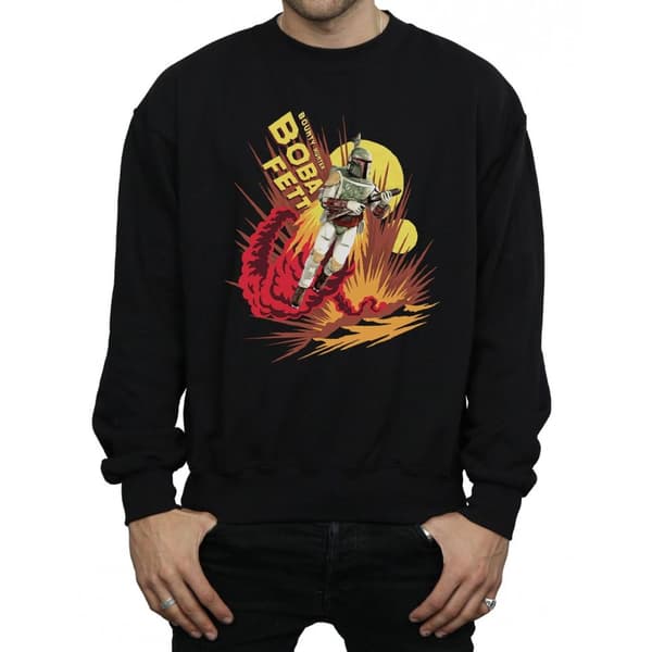 Star Wars Mens Boba Fett Rocket Powered Sweatshirt