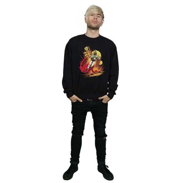 Star Wars Mens Boba Fett Rocket Powered Sweatshirt