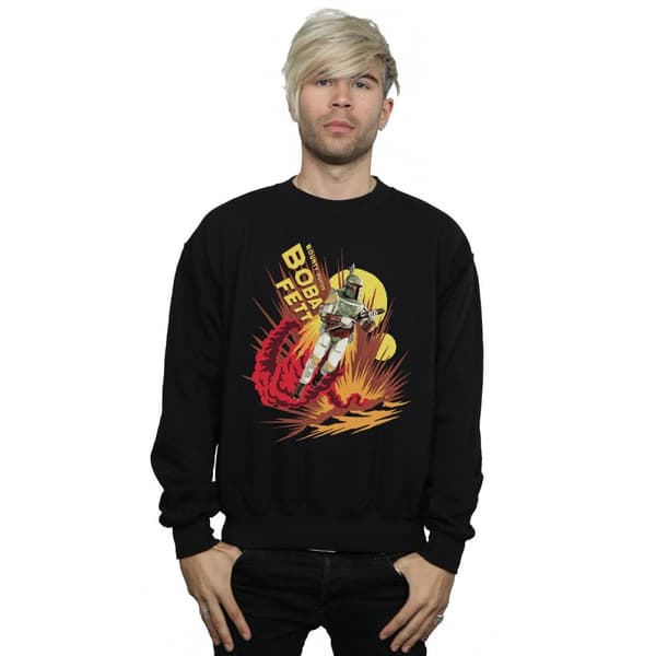 Star Wars Mens Boba Fett Rocket Powered Sweatshirt