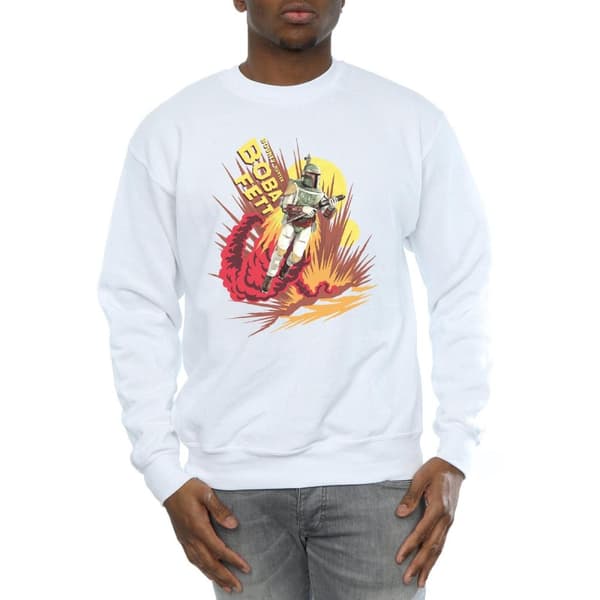 Star Wars Mens Boba Fett Rocket Powered Sweatshirt