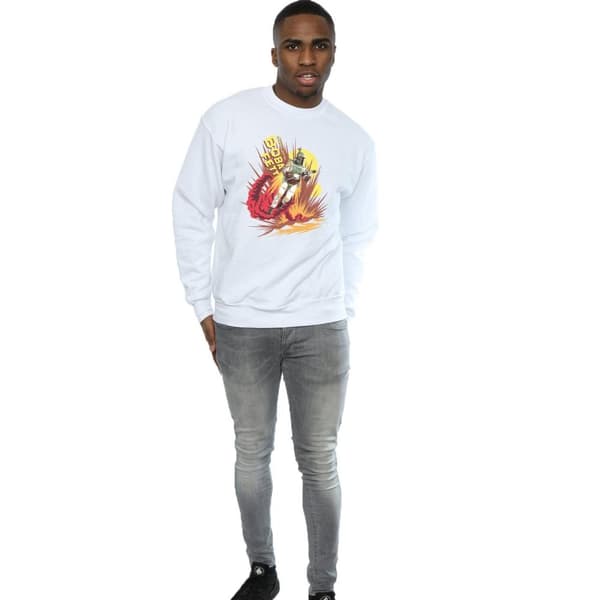 Star Wars Mens Boba Fett Rocket Powered Sweatshirt