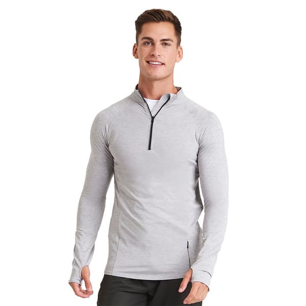 Awdis Mens Cool-Flex Half Zip Long-Sleeved Top