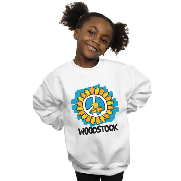 Woodstock Girls Flower Peace Sweatshirt