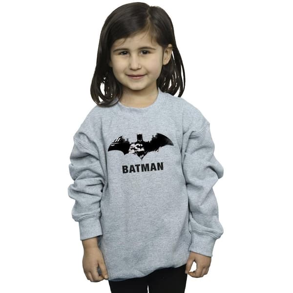 DC Comics Girls Batman Black Stare Logo Sweatshirt