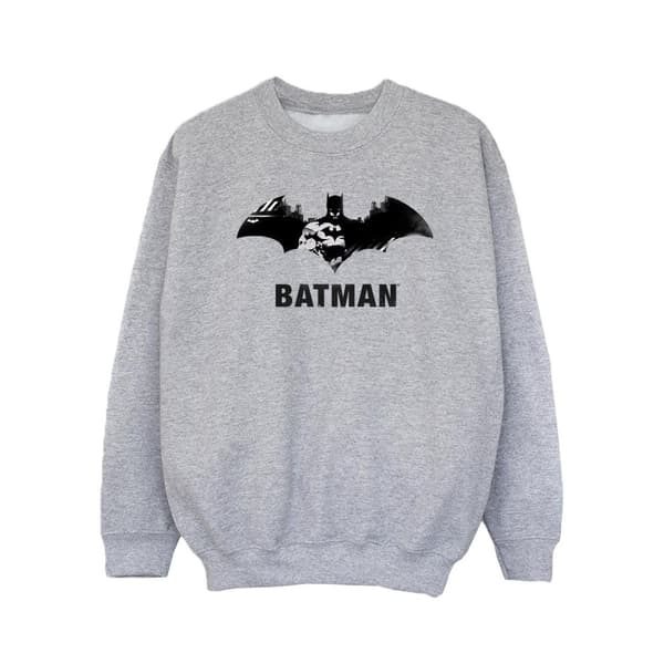 DC Comics Girls Batman Black Stare Logo Sweatshirt