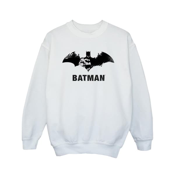 DC Comics Girls Batman Black Stare Logo Sweatshirt