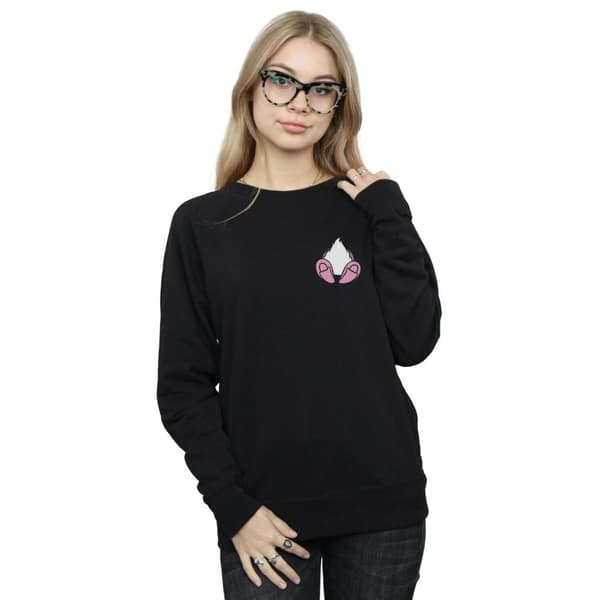 Disney Sweatshirt med brösttryck på baksidan av Daisy Duck för damer/damer