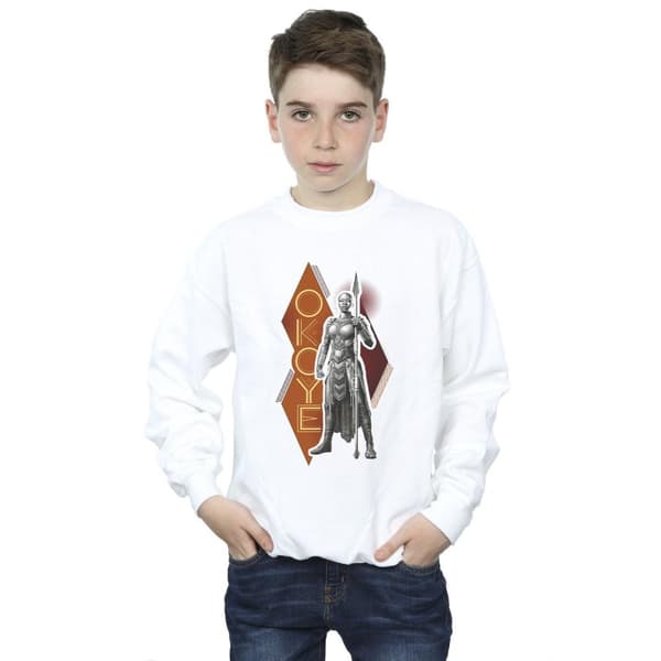 Marvel Boys Wakanda Forever Okoye Stance Sweatshirt