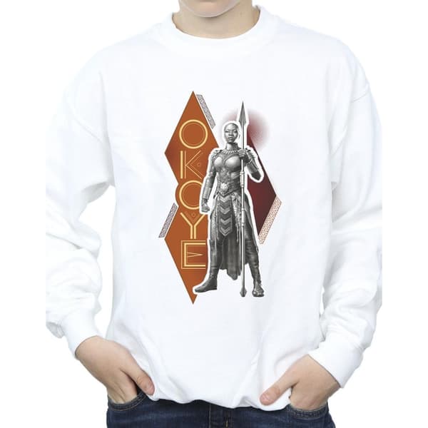 Marvel Boys Wakanda Forever Okoye Stance Sweatshirt