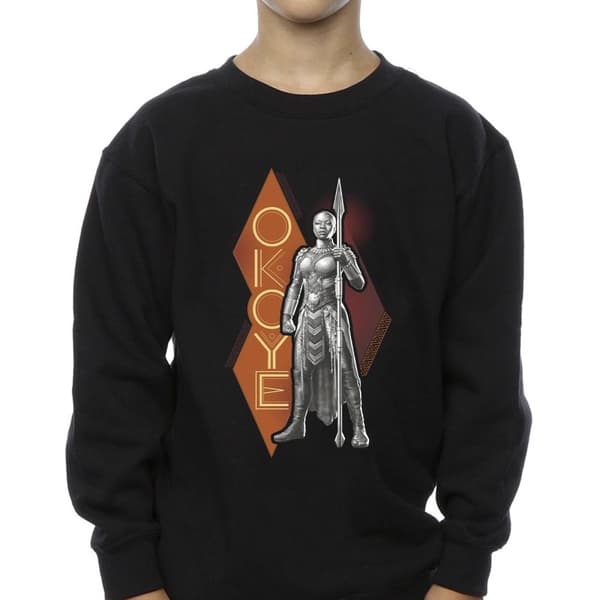 Marvel Boys Wakanda Forever Okoye Stance Sweatshirt