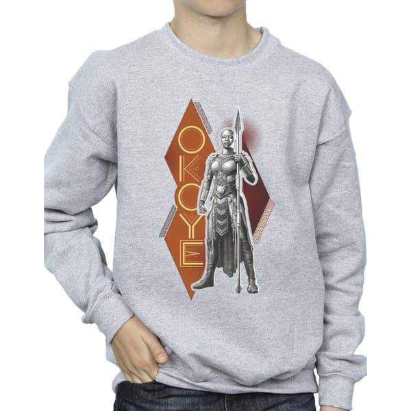 Marvel Boys Wakanda Forever Okoye Stance Sweatshirt