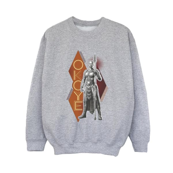 Marvel Boys Wakanda Forever Okoye Stance Sweatshirt