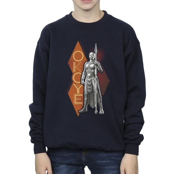 Marvel Boys Wakanda Forever Okoye Stance Sweatshirt