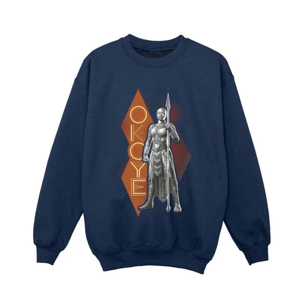 Marvel Boys Wakanda Forever Okoye Stance Sweatshirt