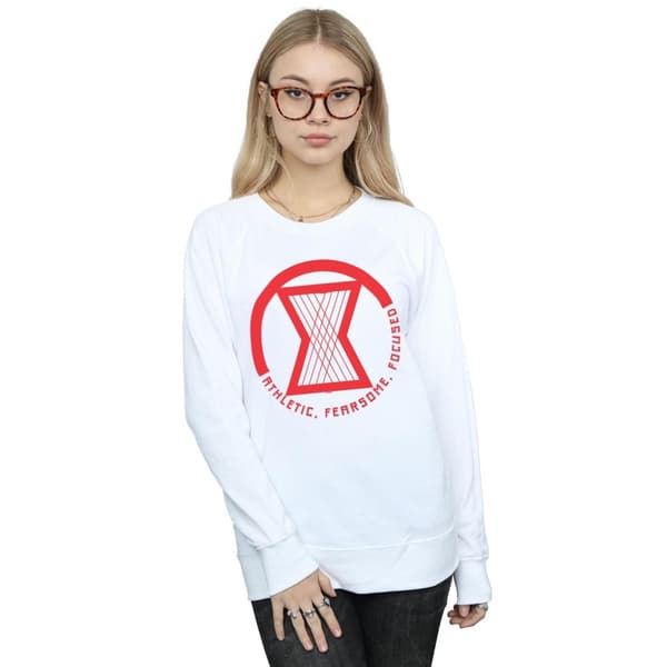 Marvel Womens/Ladies Black Widow Movie Athletic Logo Sweatshirt