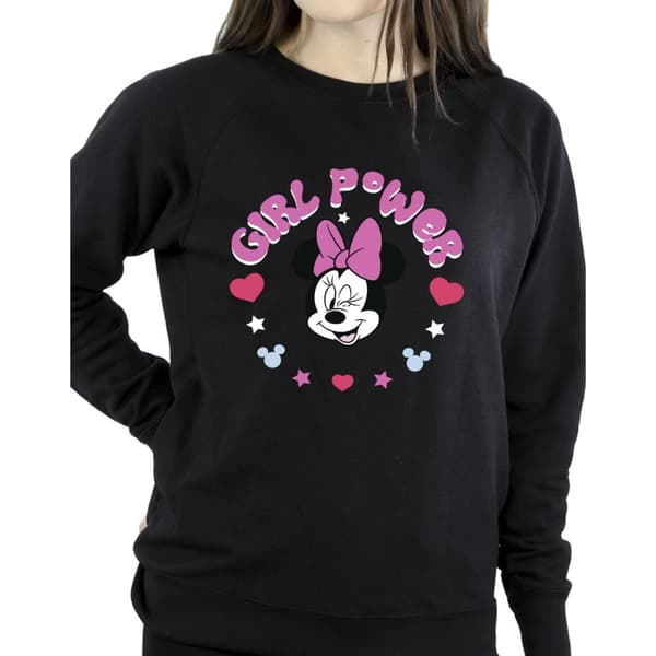 Disney Womens/Ladies Minnie Mouse Girl Power Sweatshirt